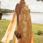 MESTIZA NEW YORK Cocktail Pre-Order - Reverie Tea-Length Sash Dress