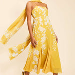 MESTIZA NEW YORK Cocktail Pre-Order - Reverie Tea-Length Sash Dress