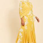 MESTIZA NEW YORK Cocktail Pre-Order - Reverie Tea-Length Sash Dress