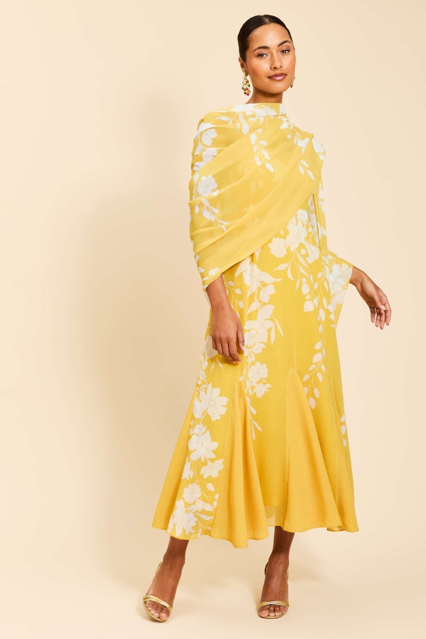 MESTIZA NEW YORK Cocktail Pre-Order - Reverie Tea-Length Sash Dress