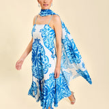 MESTIZA NEW YORK Cocktail Reverie Tea-Length Sash Dress