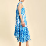 MESTIZA NEW YORK Cocktail Reverie Tea-Length Sash Dress