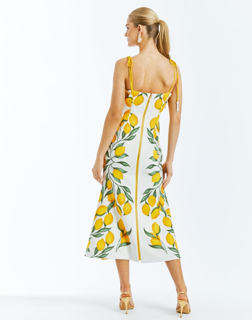 MESTIZA NEW YORK Cocktail Tropez Reversible Midi Dress