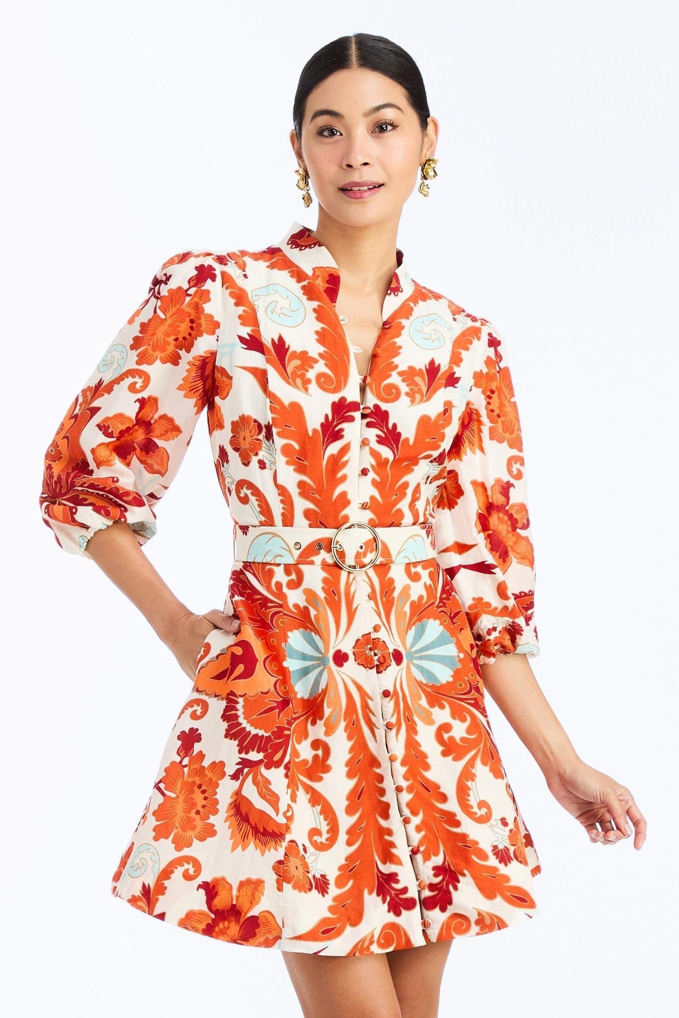 MESTIZA NEW YORK Cocktail Valencia Mini Dress