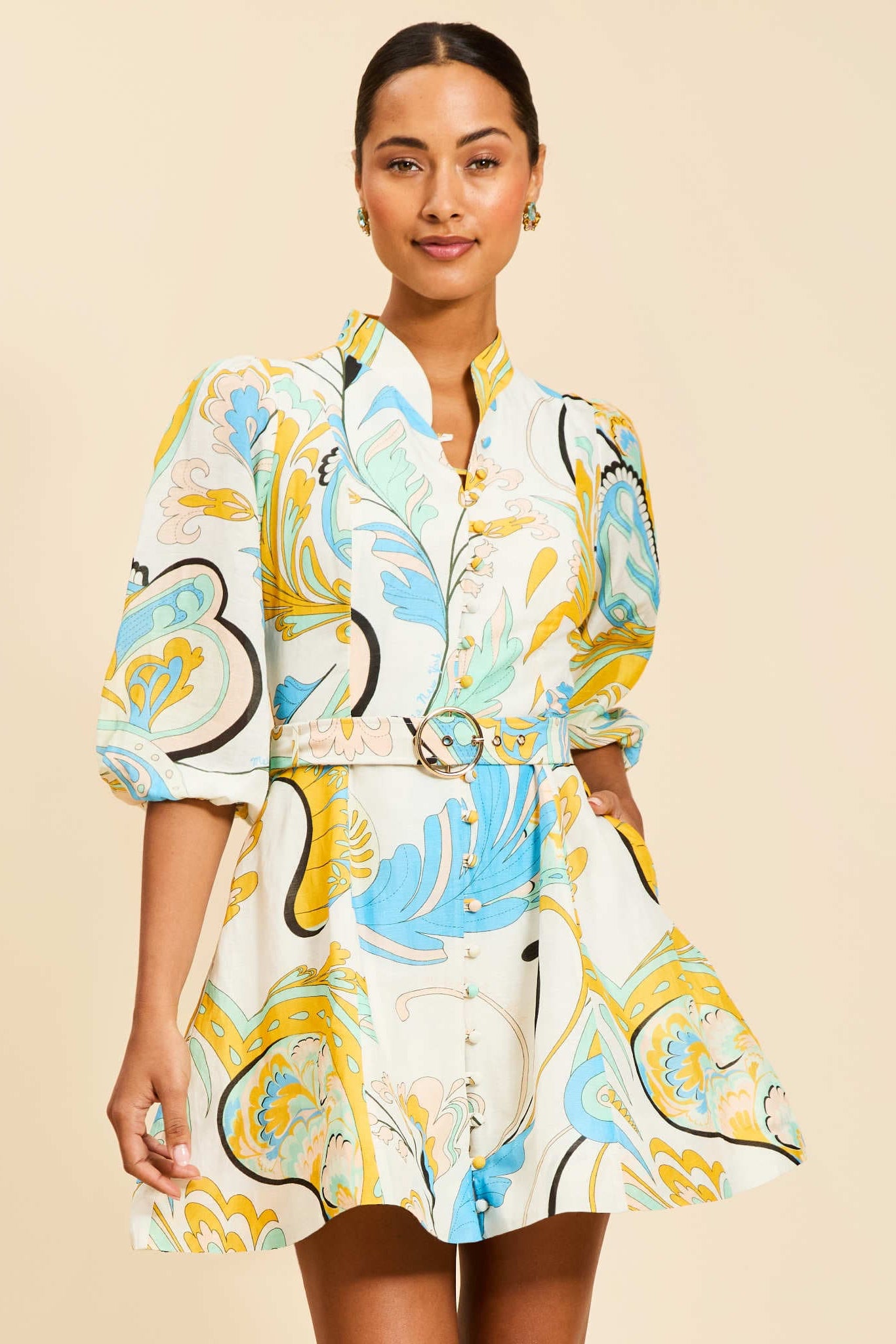 MESTIZA NEW YORK Cocktail Valencia Mini Dress