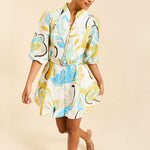 MESTIZA NEW YORK Cocktail Valencia Mini Dress