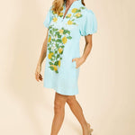 MESTIZA NEW YORK Daytime Elliana Barong Mini Dress