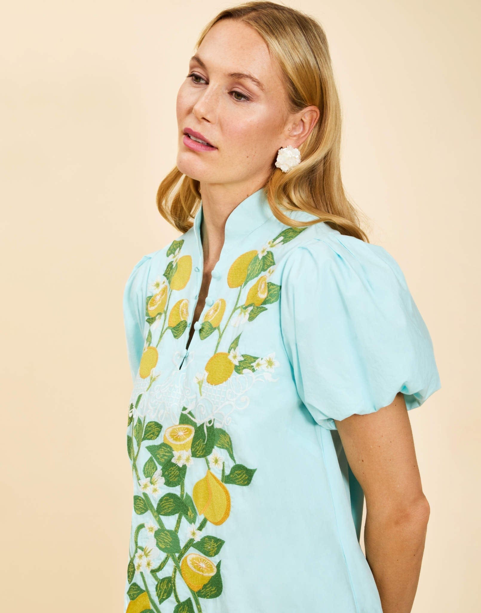 MESTIZA NEW YORK Daytime Elliana Barong Mini Dress