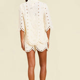 MESTIZA NEW YORK Daytime Emilio Scallop Lace Top