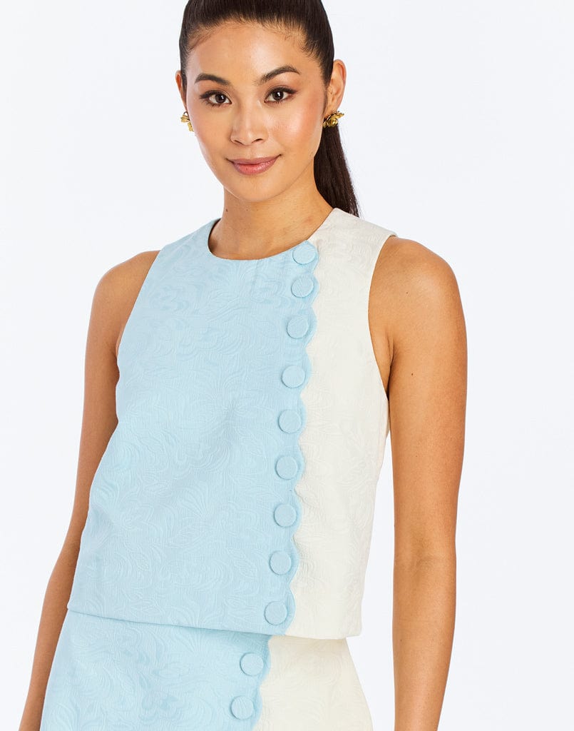 MESTIZA NEW YORK Daytime Etta Scallop Top