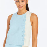 MESTIZA NEW YORK Daytime Etta Scallop Top