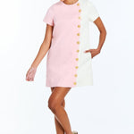 MESTIZA NEW YORK Daytime Etta Sleeved Scallop Mini Dress