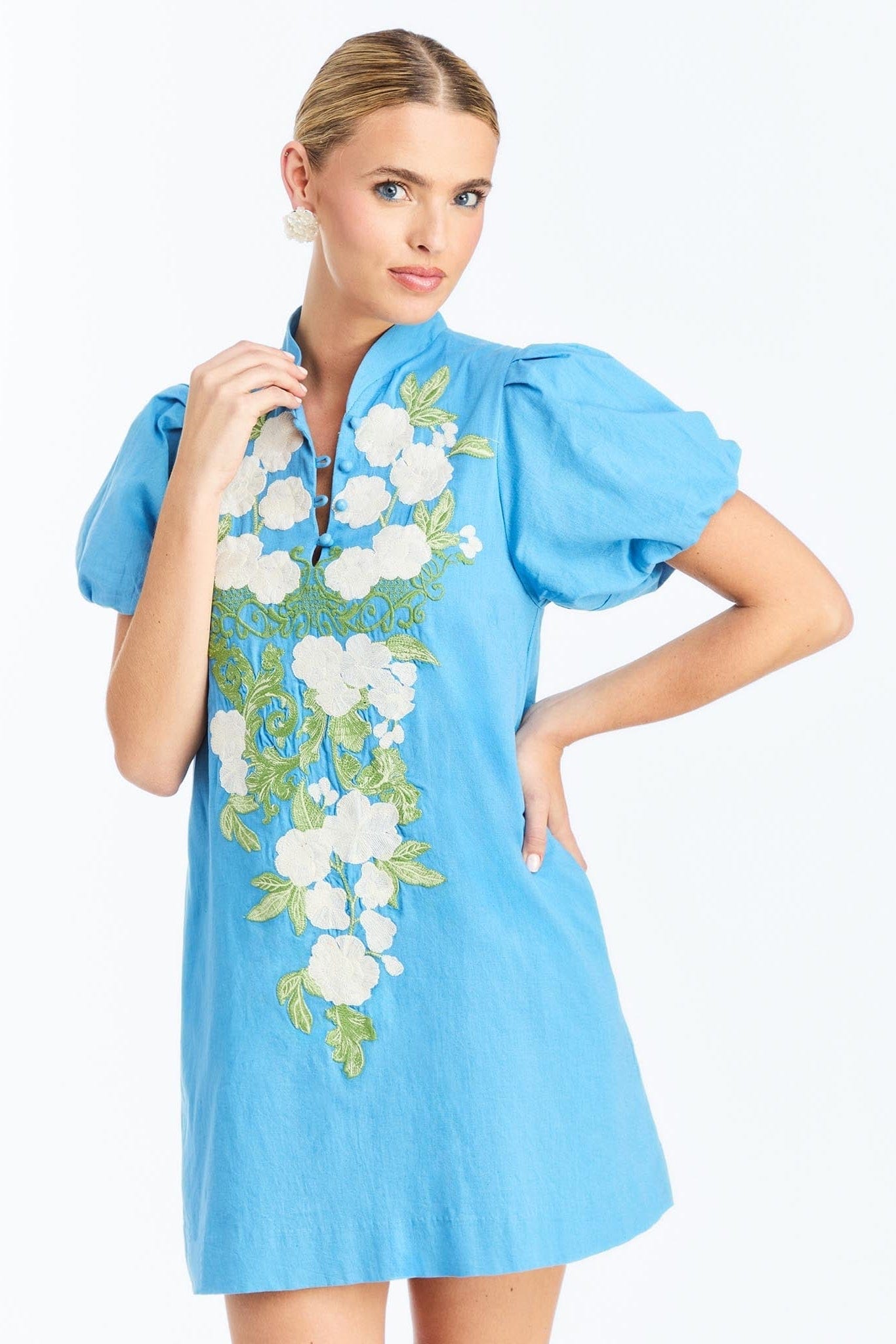 MESTIZA NEW YORK Daytime Pre-Order - Elliana Barong Mini Dress