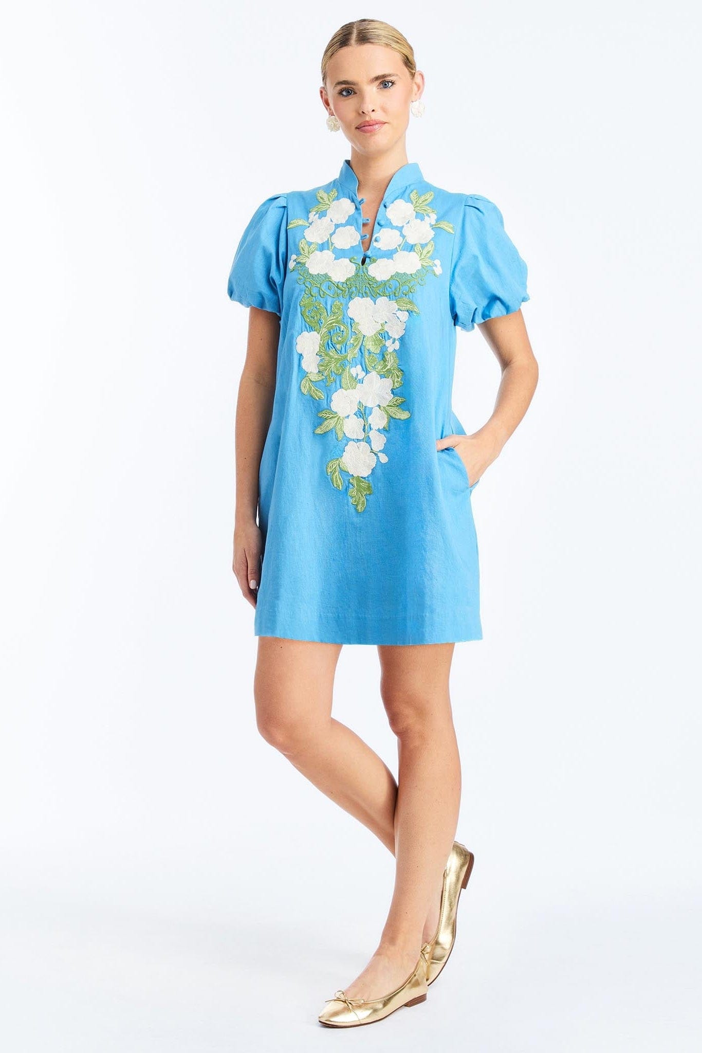 MESTIZA NEW YORK Daytime Pre-Order - Elliana Barong Mini Dress
