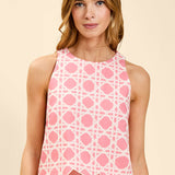 MESTIZA NEW YORK Daytime Pre-Order - Prism Scallop Tank Top