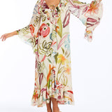 MESTIZA NEW YORK Dress Bimini Ruffle Caftan Midi Dress