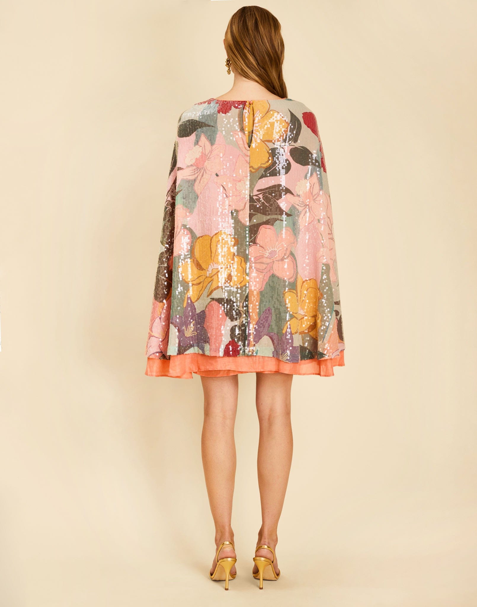 MESTIZA NEW YORK Dress Collins Cape Mini Dress