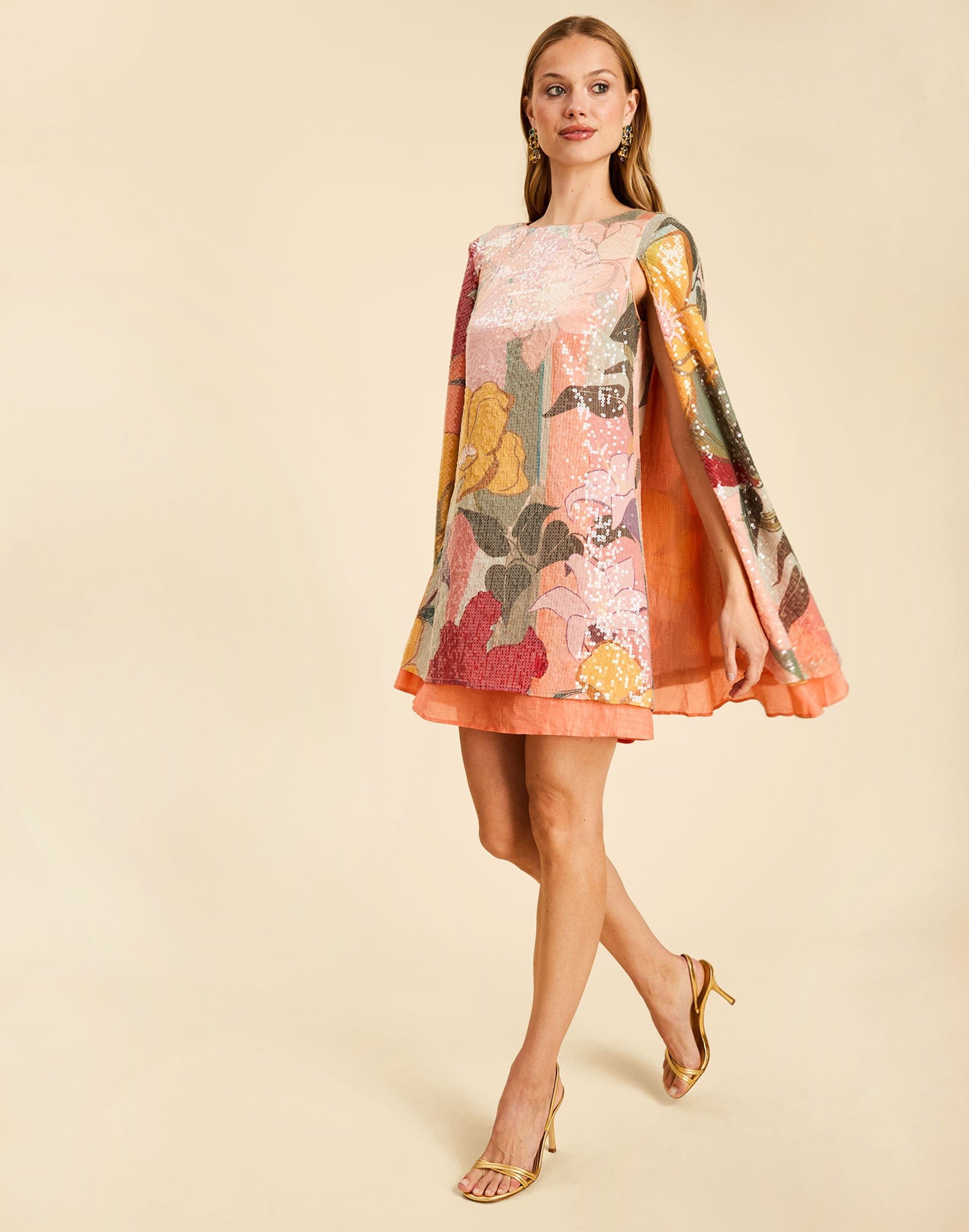 MESTIZA NEW YORK Dress Collins Cape Mini Dress