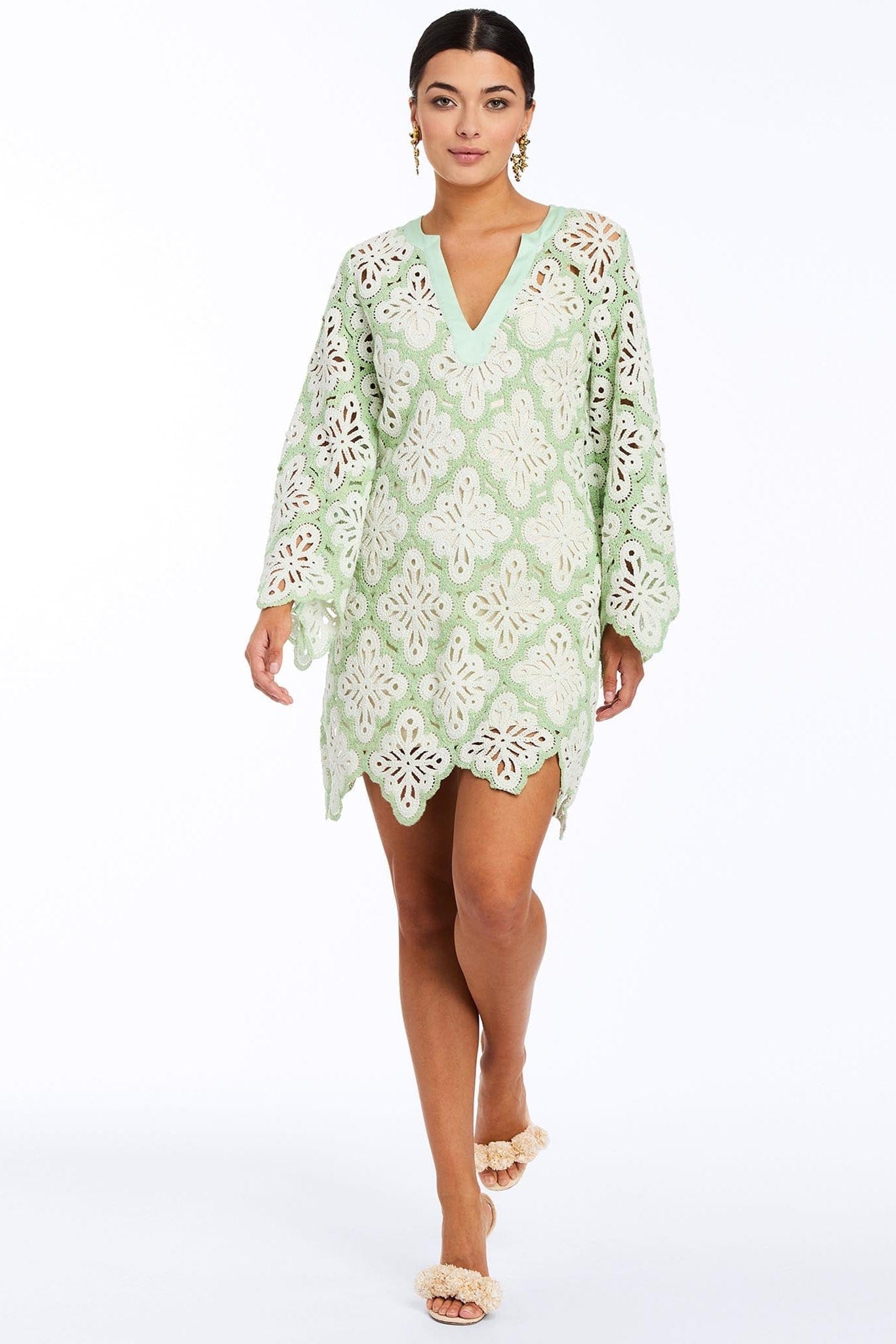 MESTIZA NEW YORK Dress Palermo Crochet Mini Dress