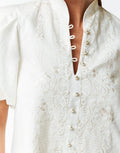 Elliana Embroidered Floral Barong Midi Dress