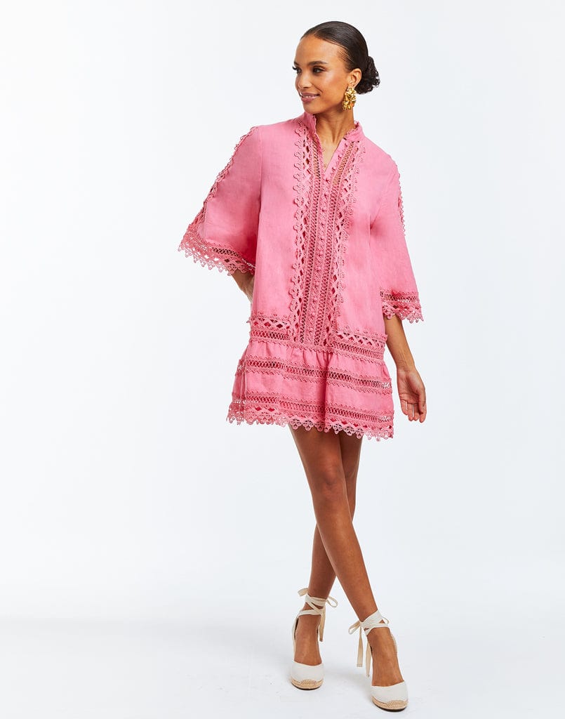MESTIZA NEW YORK Dress Pre-Order - Goldie Lace Mini Dress