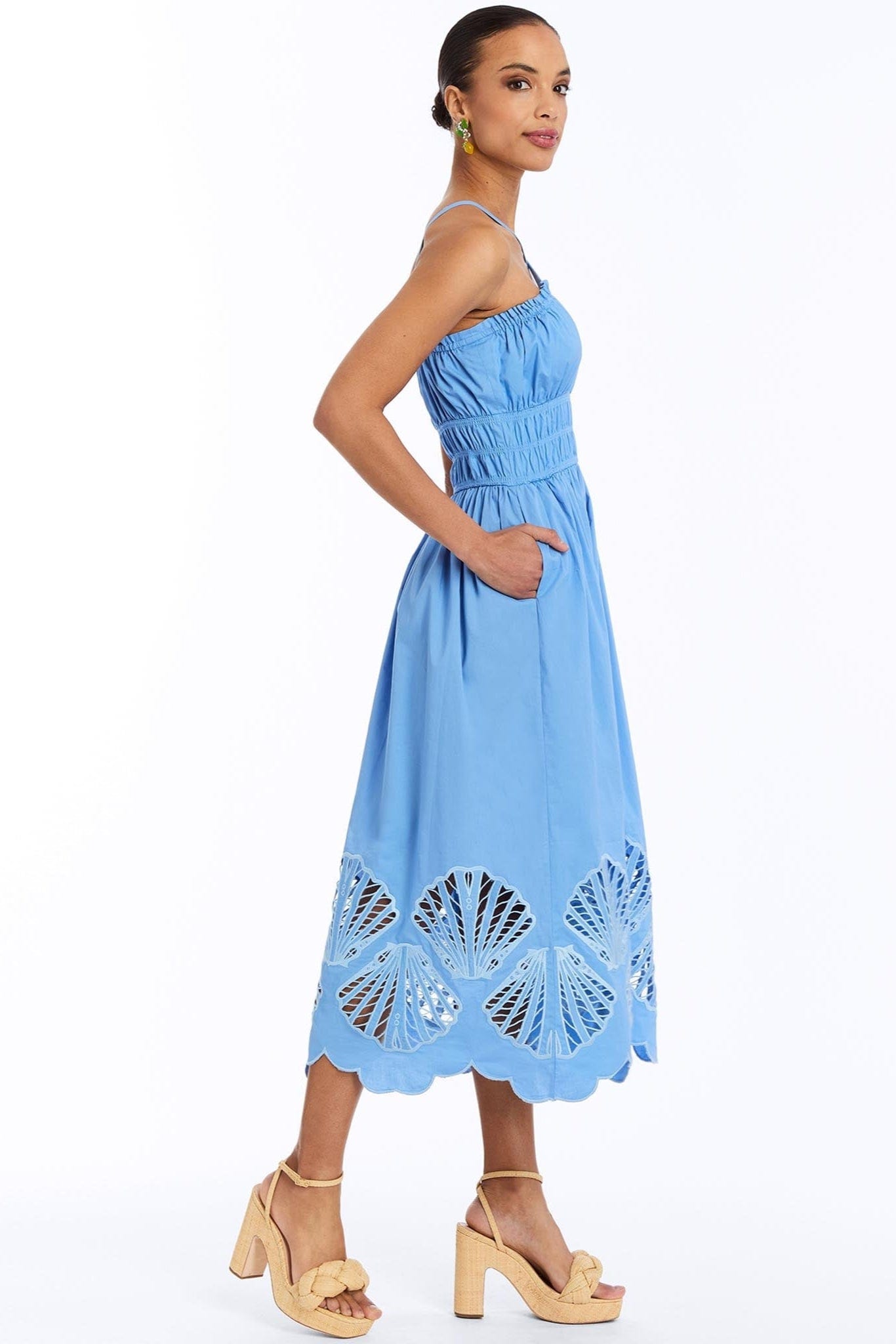 MESTIZA NEW YORK Dress Spritz Smocked Midi Dress