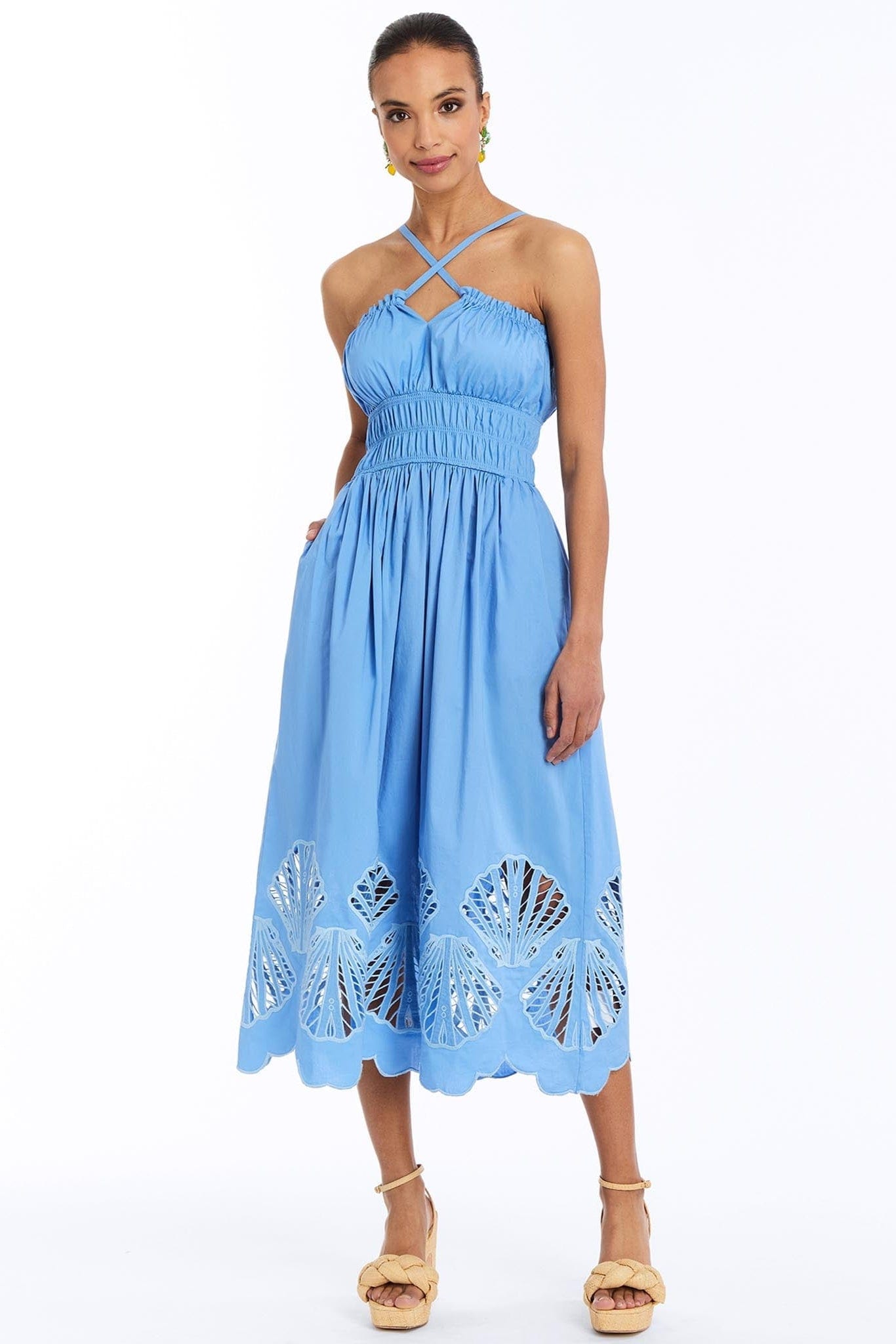 MESTIZA NEW YORK Dress Spritz Smocked Midi Dress