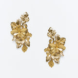 MESTIZA NEW YORK Earrings Antique Gold / OS Laurel Leaf Drop Earrings