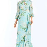 MESTIZA NEW YORK Evening Ophelia Chiffon Gown