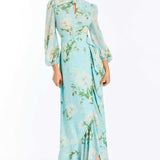 MESTIZA NEW YORK Evening Ophelia Chiffon Gown