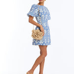 MESTIZA NEW YORK Handbags OS / Natural Raffia Dominique Flower Bag