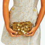 MESTIZA NEW YORK Handbags OS / Gold Beaded Torres Beaded Clutch Bag