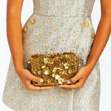 MESTIZA NEW YORK Handbags OS / Gold Beaded Torres Beaded Clutch Bag