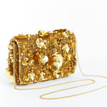 MESTIZA NEW YORK Handbags OS / Gold Beaded Torres Beaded Clutch Bag