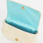 MESTIZA NEW YORK Handbags OS / Ivory Pearl Beaded Torres Pearl Beaded Clutch Bag