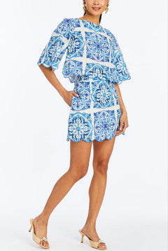 MESTIZA NEW YORK Skirt Pilar Scallop Mini Skirt