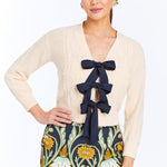 MESTIZA NEW YORK Sweater Brigitta Bow Cardigan Sweater