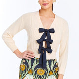 MESTIZA NEW YORK Sweater Brigitta Bow Cardigan Sweater