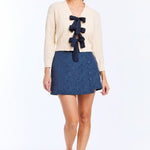 MESTIZA NEW YORK Sweater Brigitta Bow Cardigan Sweater