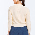 MESTIZA NEW YORK Sweater Brigitta Bow Cardigan Sweater