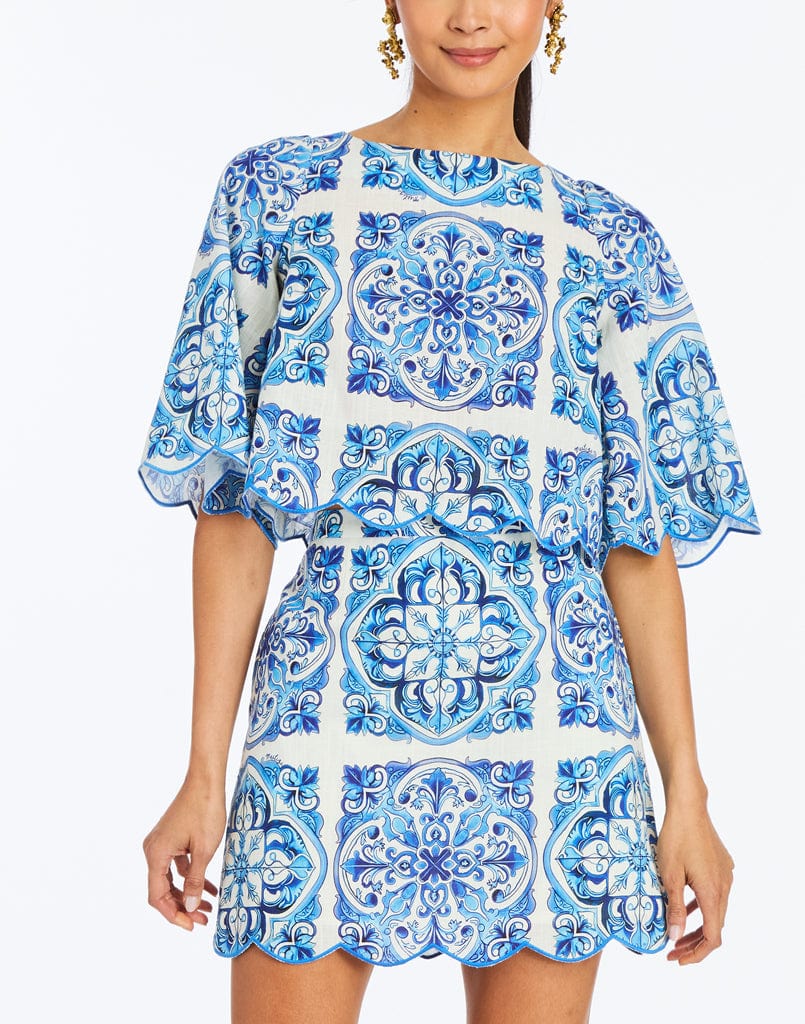MESTIZA NEW YORK Top Charlize Scallop Top