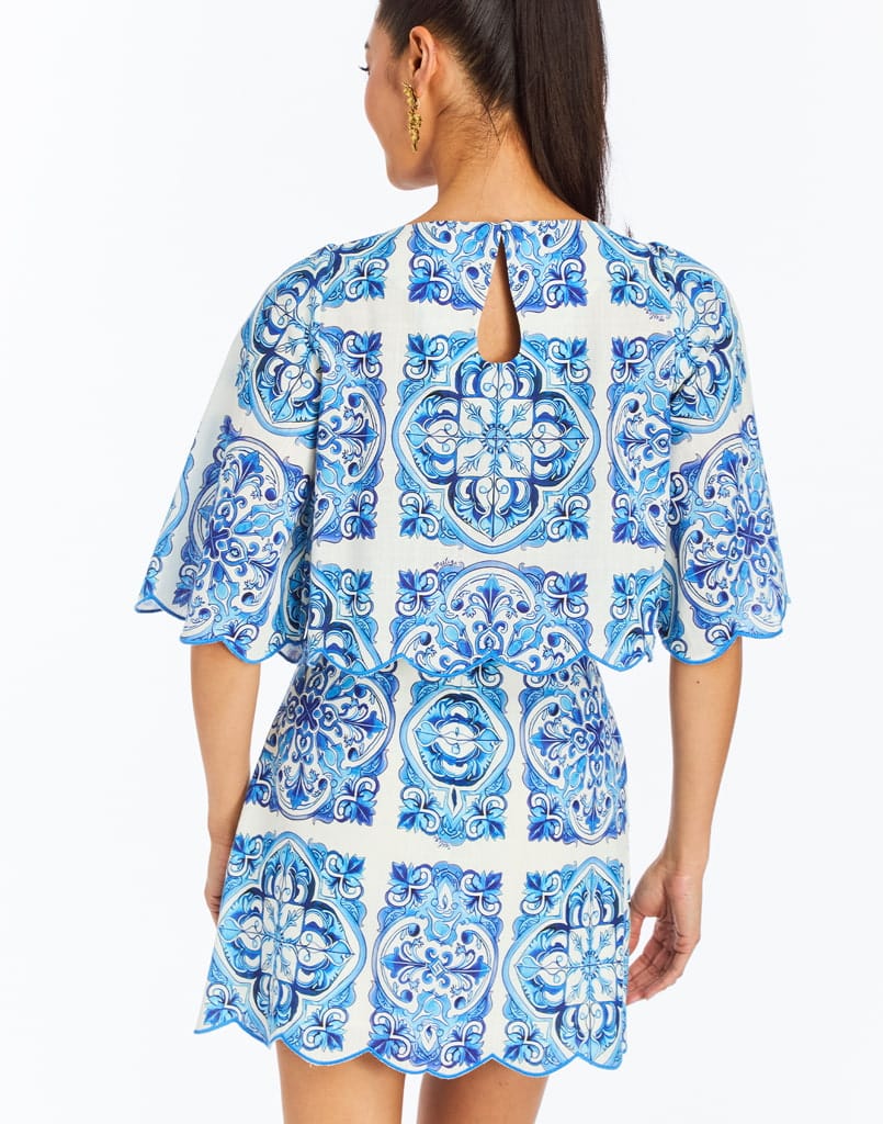 MESTIZA NEW YORK Top Charlize Scallop Top