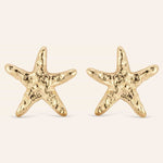 Mignonne Gavigan Earrings Gold Estrella Starfish Studs