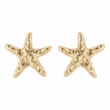 Mignonne Gavigan Earrings Gold Estrella Starfish Studs