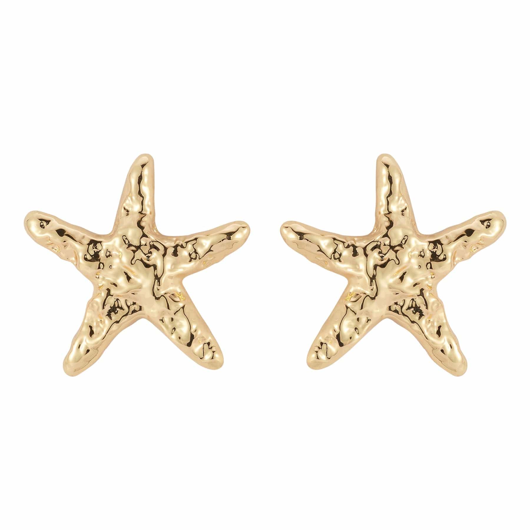 Mignonne Gavigan Earrings Gold Estrella Starfish Studs