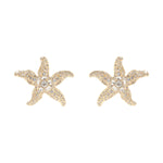 Mignonne Gavigan Earrings Gold Clear Lux Bettina Earrings Gold Clear