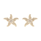 Mignonne Gavigan Earrings Gold Clear Lux Bettina Earrings Gold Clear