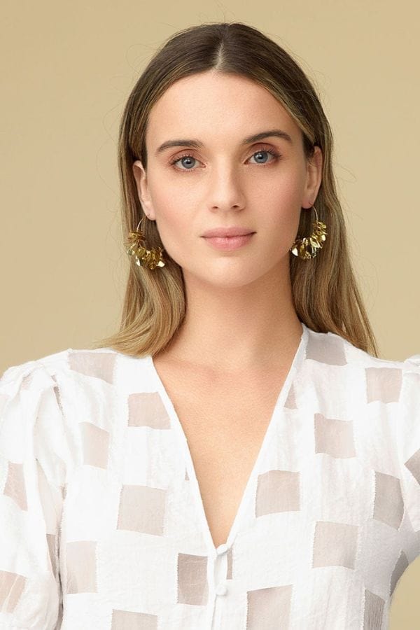 Mignonne Gavigan Earrings Gold Mini Lolita Hoop Earrings Gold