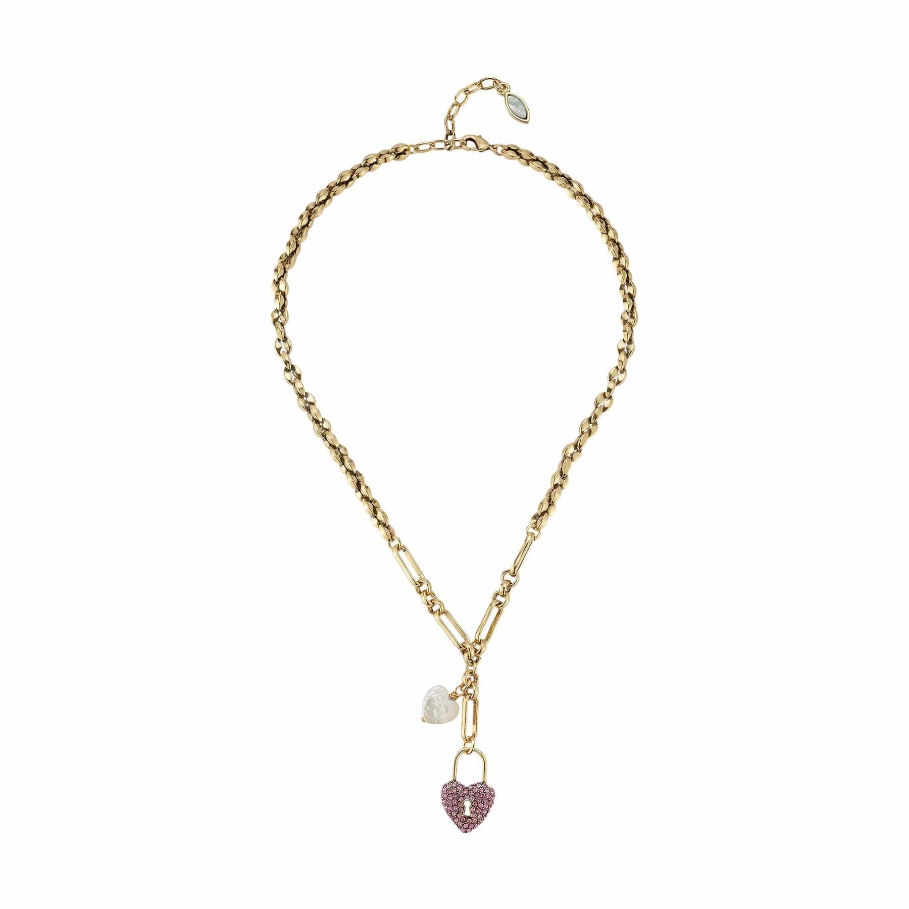 Mignonne Gavigan Necklace Pink Love Story Charm Necklace