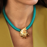 Mignonne Gavigan Necklaces Cerulean Gold Concha Shell Necklace